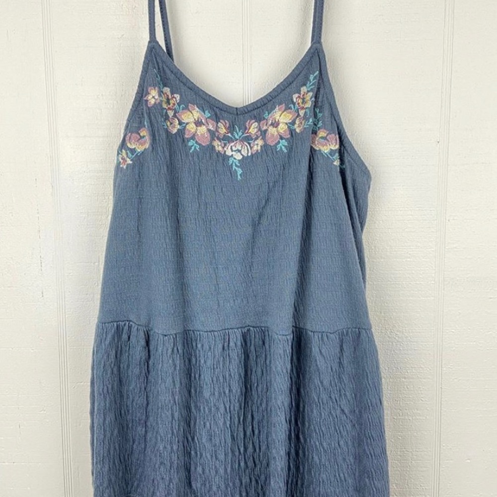 Flowy Floral Cami Top Blue